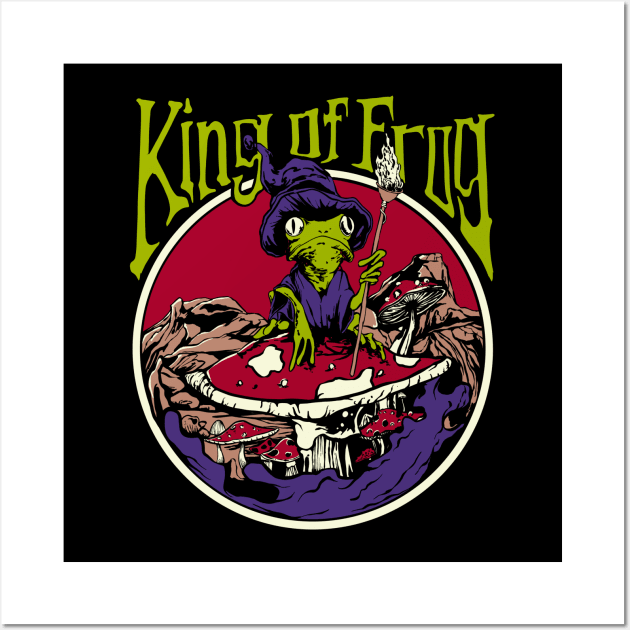 king of frog Wall Art by grimmfrost